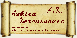 Ankica Karavesović vizit kartica